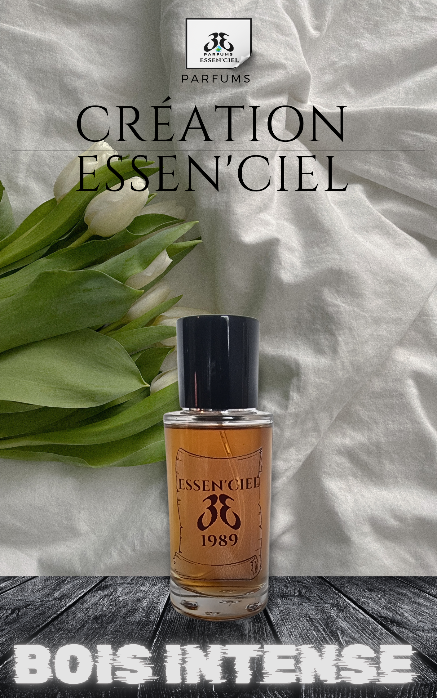 Parfum ESSEN'CIEL : MUSC BLANC 50ml/10ml